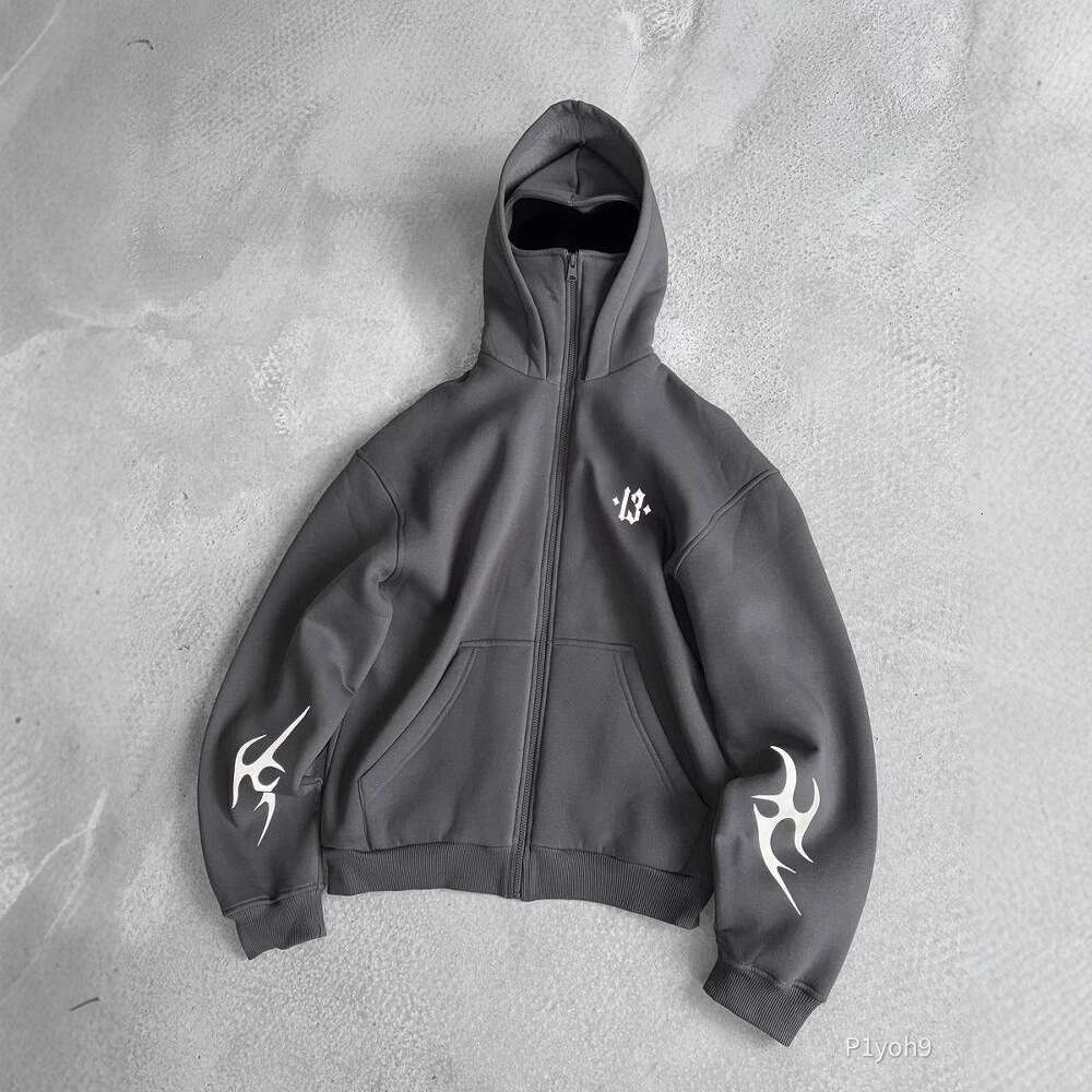 International Station American Street Ninja Masked Men's and Women's Black Style 3D Printed Hoodie