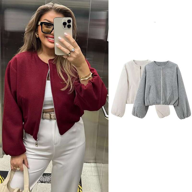 Trautumn Jackets 2024 New Chic Loose Street Warm Women's Jacket & Elegant Fashion Young Student Coat