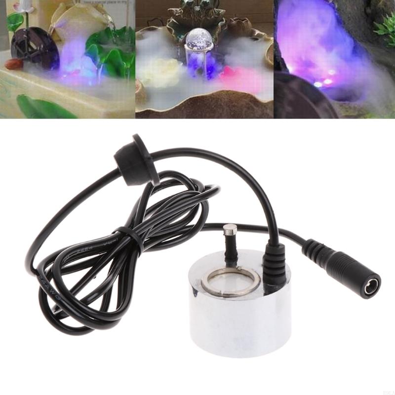2025 New Maker Ultrasonic Water Pond Fountain Fogger LED Red Light for DC 24V Air Humidifier for Rockery Fish for Tank