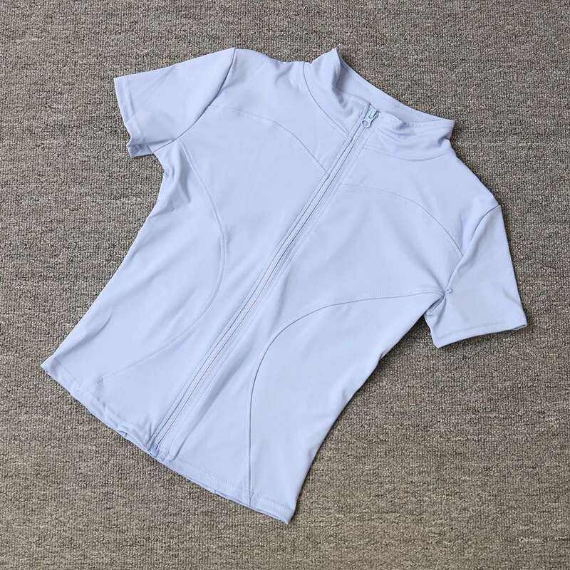 Women Sport Wear Slim Fit Polyester Quick-Drying Full Zip Outdoor Fiess Running Tights Short Sleeves Women's Yoga Wear 's 's 's