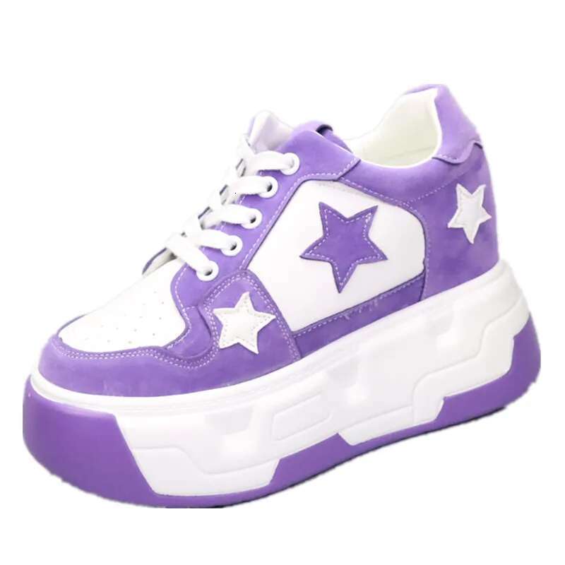 2025 Designer shoes Women's microfiber sneakers, platform 10 cm