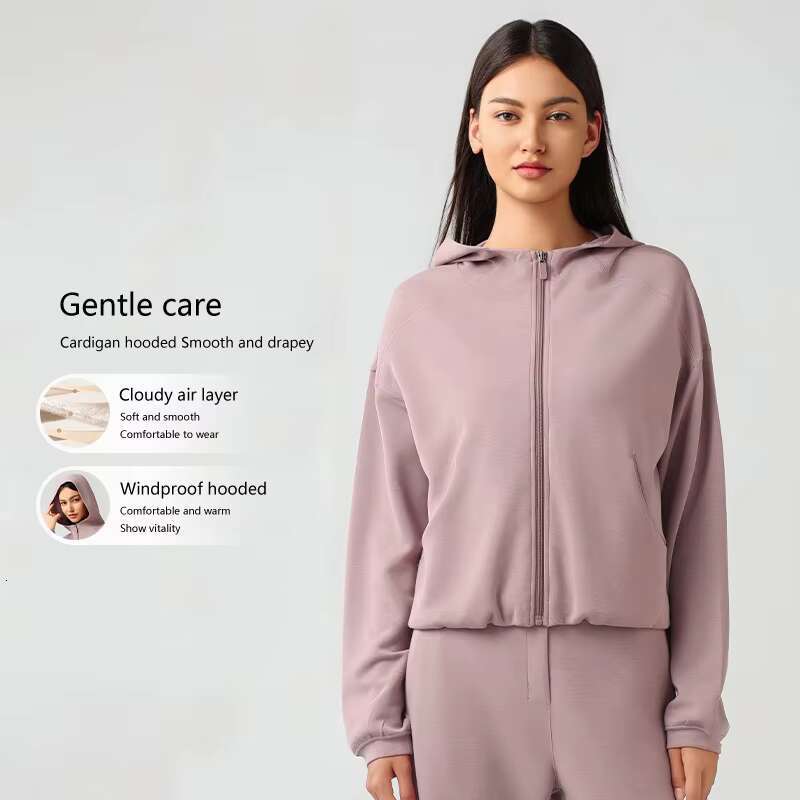 2024 New Women's Loose Casual Hoodie Running Hooded Coat