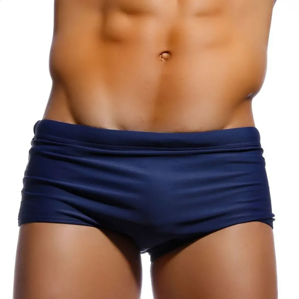 Sexy Swimming Trunks Mens Swim Boxer Briefs Swimwear Young Man Swimsuit Beach Wear Surfing Bathing Suit Shorts Gay zwembroek 250305