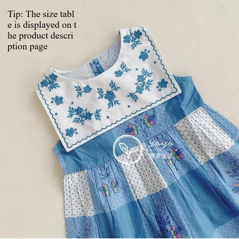 OUYANG IVAN Childrens Set SS25 Springsummer BEO Baby Romper Onesie Printed Pattern Girl Dress Top Blouse Shorts Skirt Set 250304