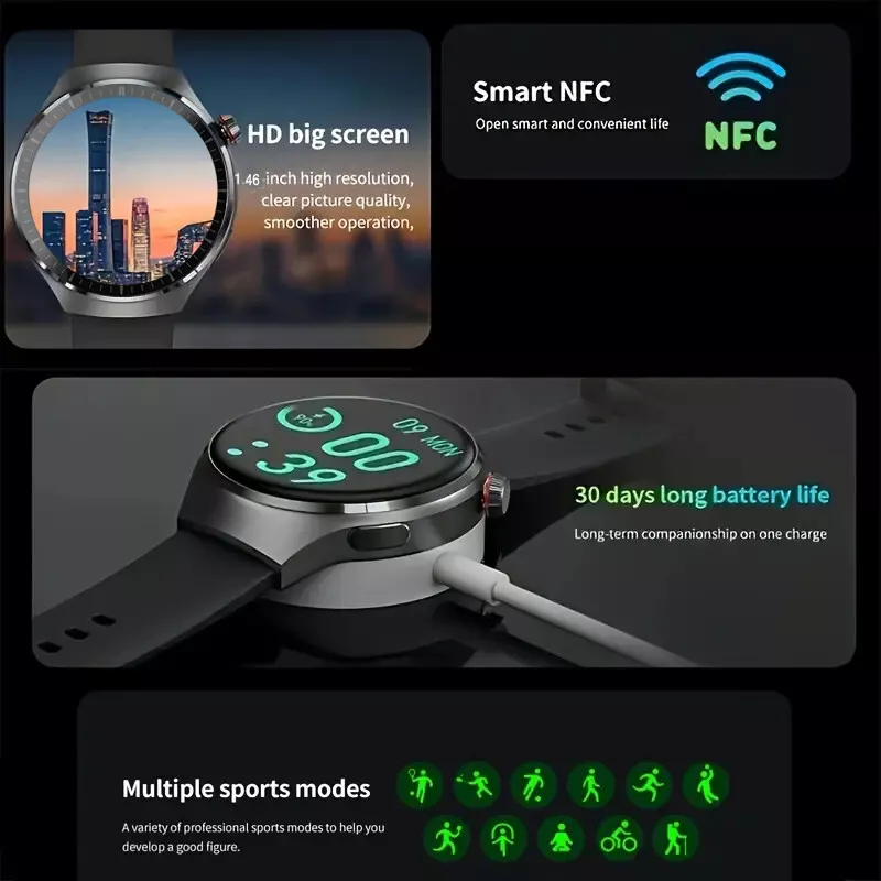 Men's & Women's Stylish Sports Smartwatch with Built-in Bluetooth Calling Feature