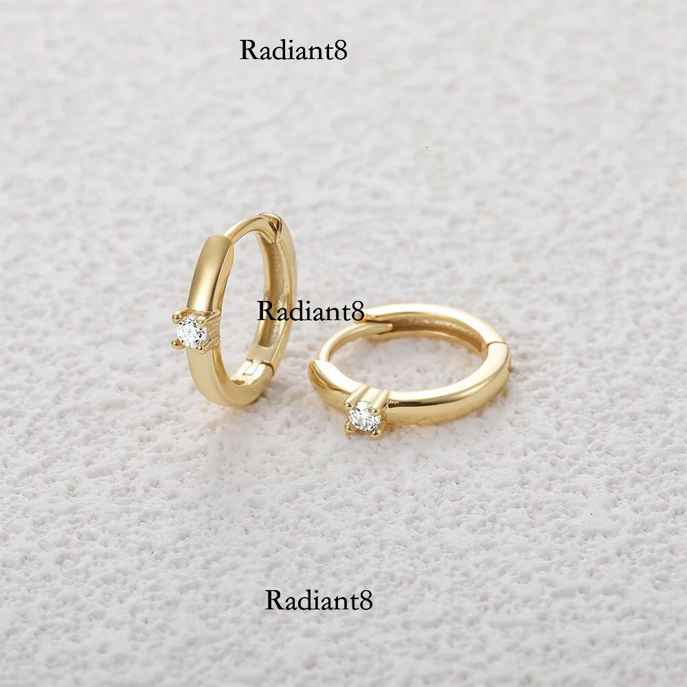 ROXI Sterg Sier 1Pair Wave Cross Hoop Earrings For Women Moissanite shining dia 3 Styles Earring Ear Buckle Party
