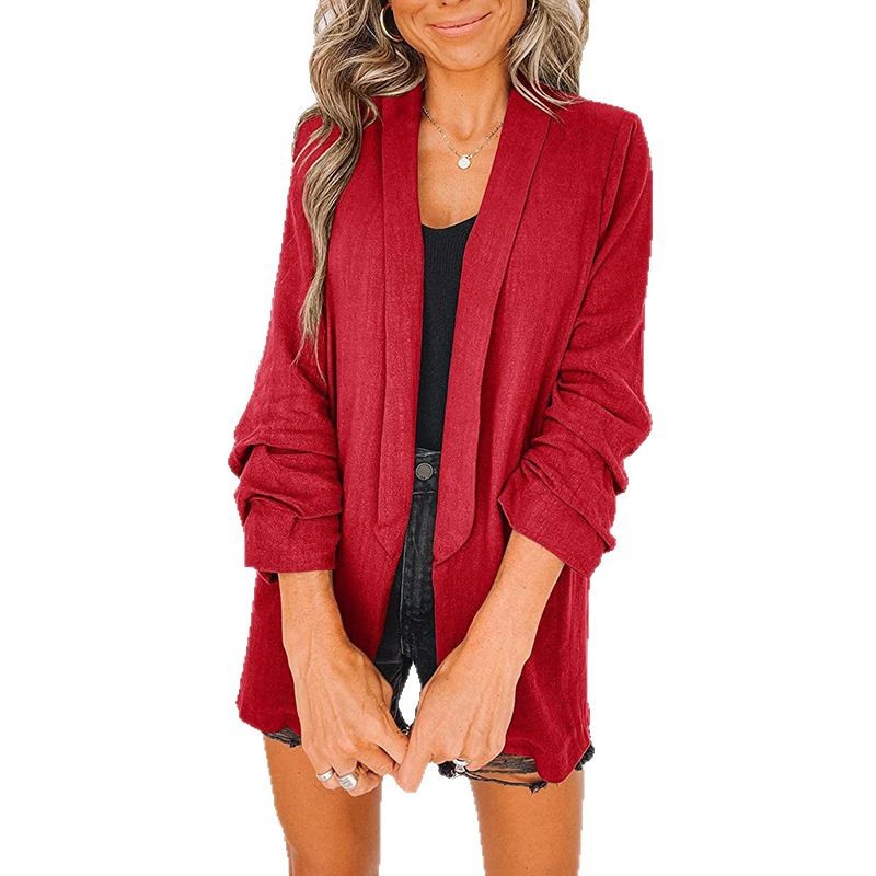 K341Chic Women's Blazer Jacket | Trendy Korean Inspired Lightweight Outerwear for Spring/Summer 2025