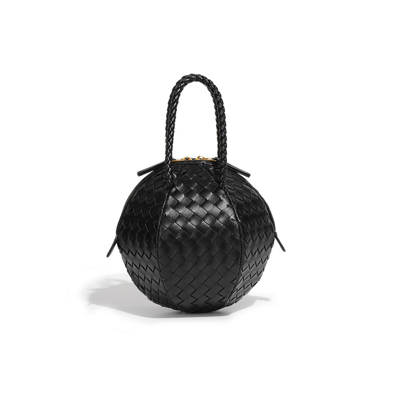Fashionable Design Spring/Summer New Handwoven Handheld Embroidered Ball With Simple And Versatile Texture, Single Shoulder Crossbody Bag For Women