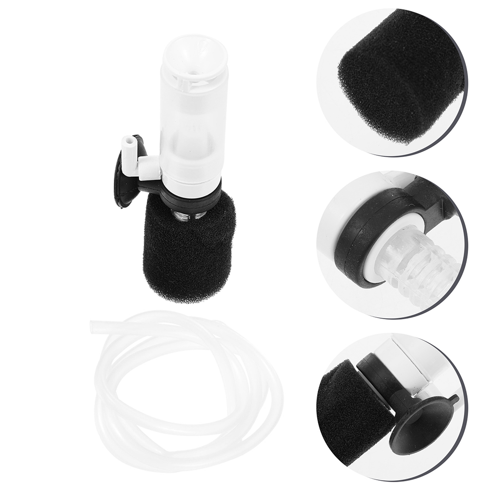 Aquarium Mini Sponge Filter for Turtle Tank Fish Stainless Steel Small Betta Pneumatic