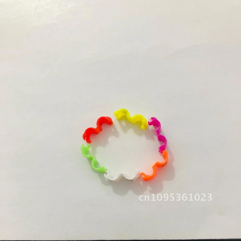 60 Pcs Inner 2.7/ 3/4/4.5/5mm Canary Clip Ring Bird Pigeon Leg Rings Small Foot ring Mix Rings Parrot Color bird Birds