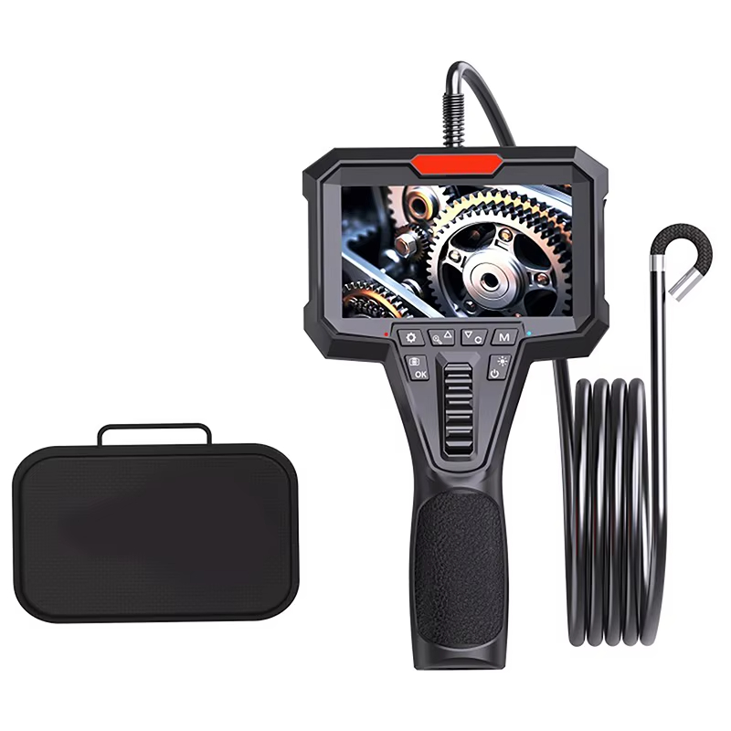 Two Way Articulation Borescope 1080P HD Steerable Endoscope Camera 4 3INCH LCD Monitor For Wall Engine Hole Camera