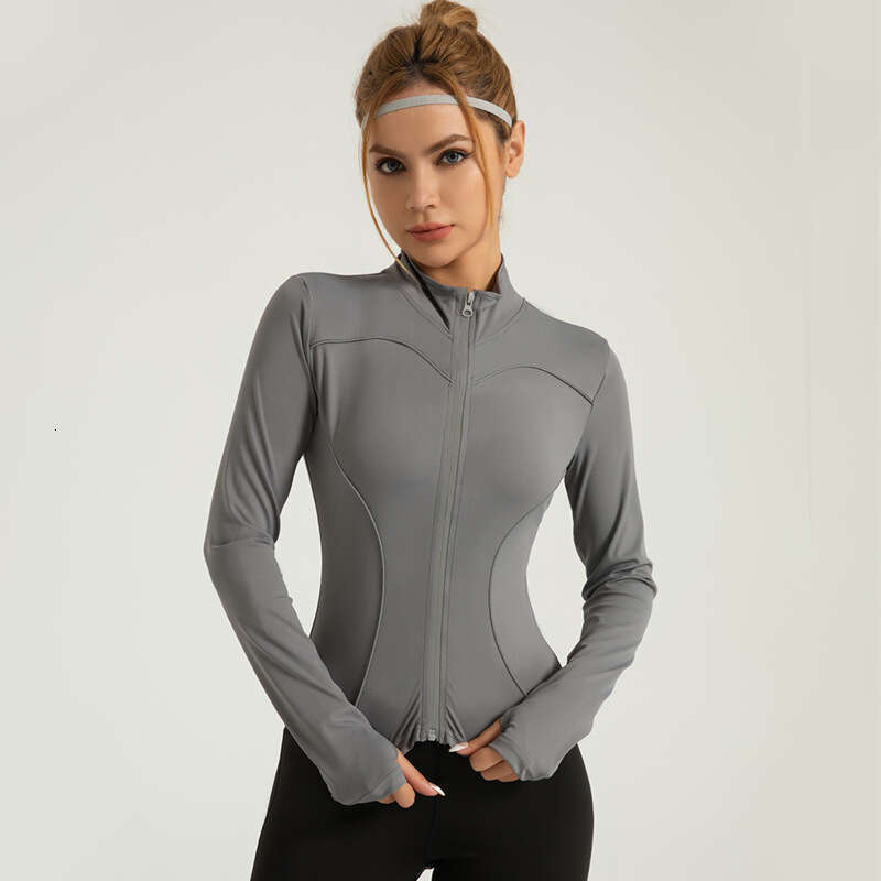 New Line Yoga In The Special Zone With Stand Up Collar Slimming And Slimming, Night Running Reflective Sports Jacket For Women KLMY