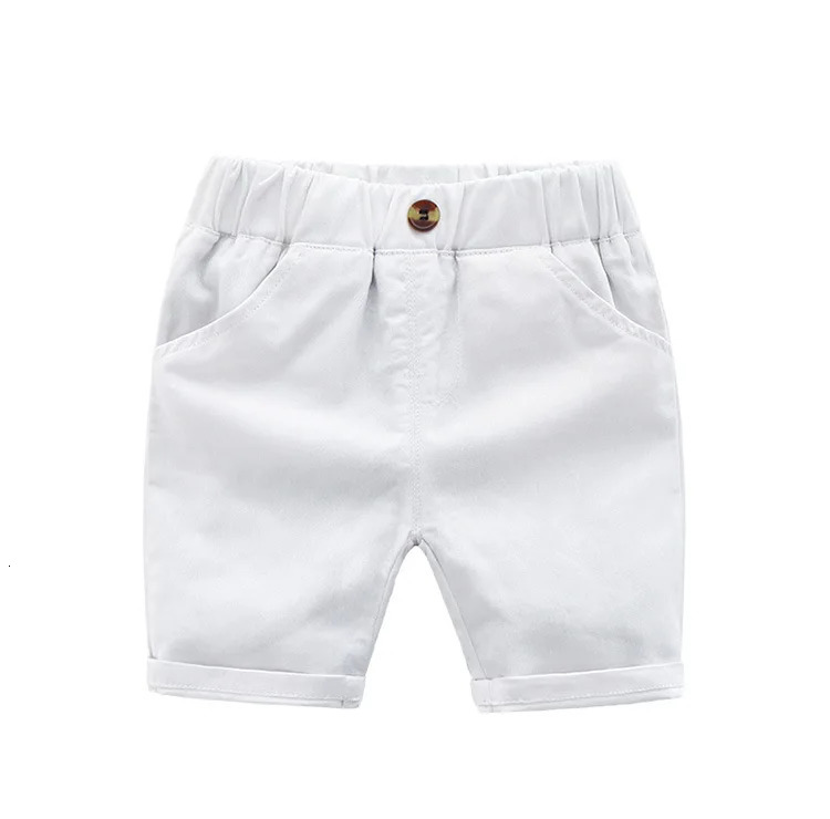 Little Boy Chic Shorts Casual Clothing 1-6Yrs Children Summer Elastic Waist Trousers Knee Length Pants Cool Kid Britches 250304