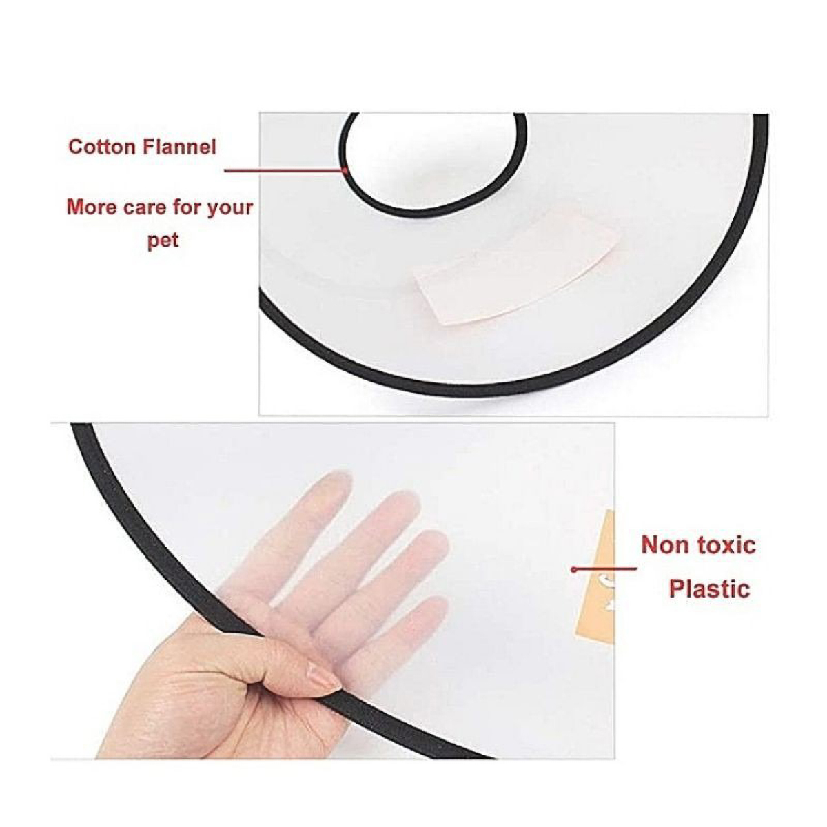 8SIZE Elizabeth Collar Dog Cone Collar E Collar Cat Cone Dog Collar Pet Head Cover Kolar Kucing Koler Leher Kucing