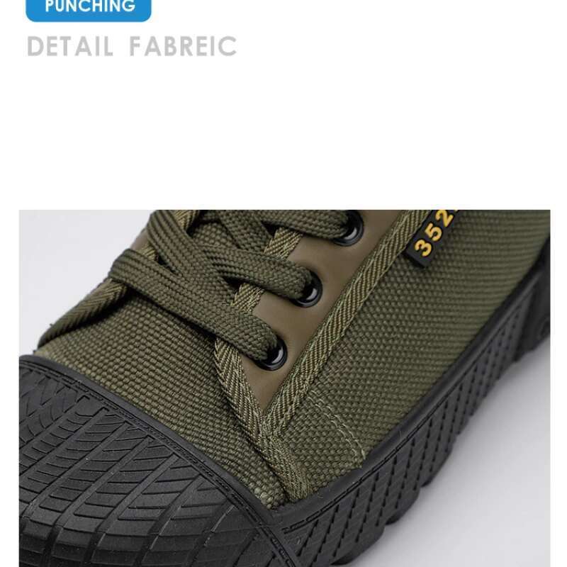 Canvas Wear-resistant Sport Men Lace-Up Walking Climbing Work Tactical Sneakers Mens Casual Shoes