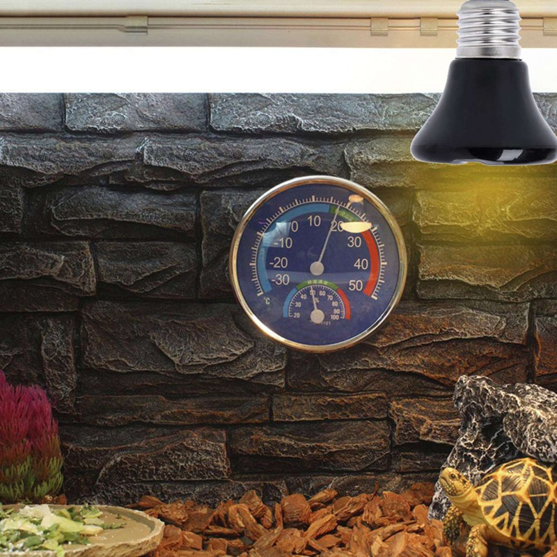 2X Hot 50W E27 Pet Heating Lamp Black Infrared Ceramic Emitter Heat Light Bulb Pet Brooder Reptile Lamp 220-230V