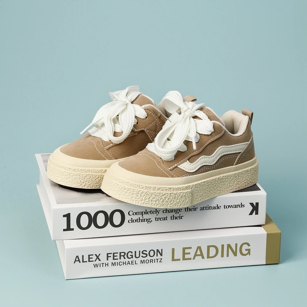 Boys And Girls Canvas Shoes Childrens School Performance Shoes Babys Children Biscuit Bottom Breathable Kids Shoes 250305