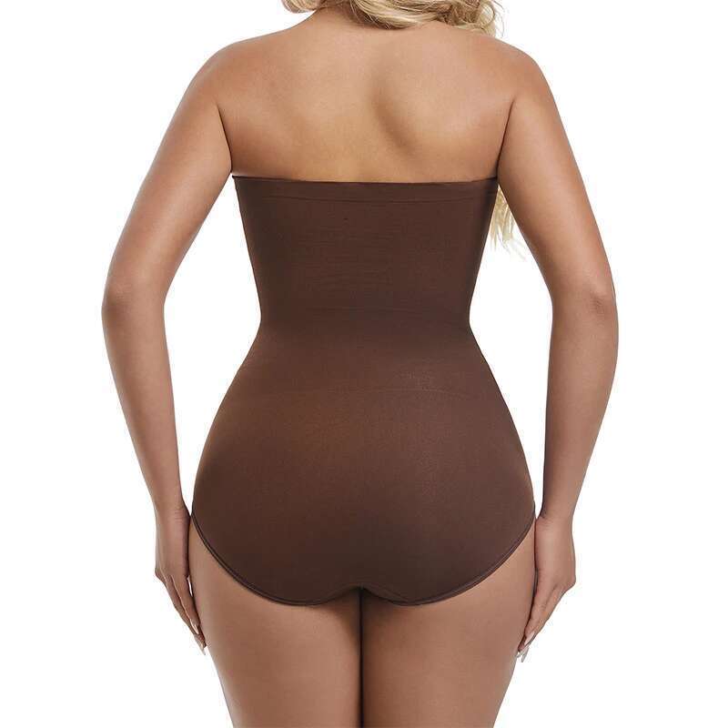 Shapewear Strapless Bodysuit For Women Off The Shoulder Seamless Tummy Control Sculpting Briefs Tube Tops Sexy Body Shaper KLMY