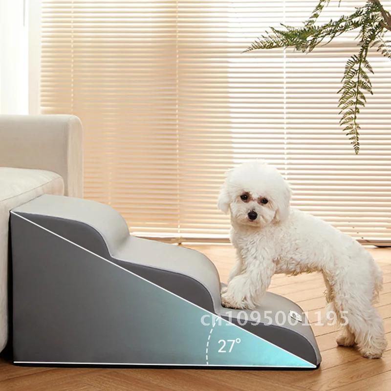 Dog House Dog Stairs Pet Cat Steps Stairs for Small Dog Stairs Bed Pet Dogs Ramp Supplies Ladder Pet Anti-slip 2/3 Removable
