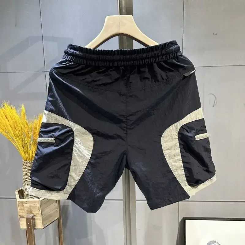 American Tool Quick Drying Summer Sports Shorts Mens Knitted Casual Pants Loose Basketball Pants Simple Fashion Campus Style T250305