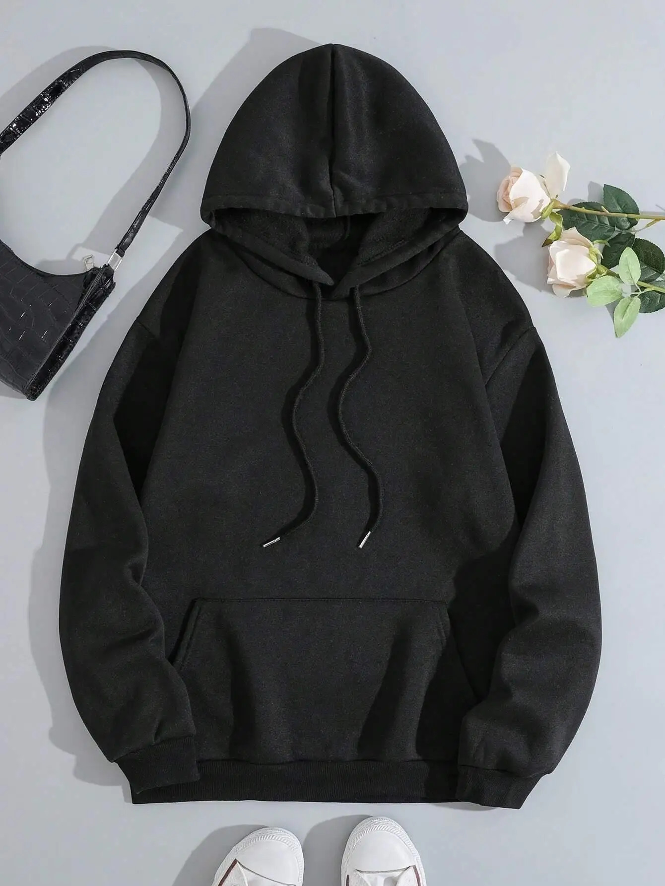 Trust Nobody A Stranger With A White Hood Hoodie Women Warm Fleece Hoody Fashion Casual Sweatshirts Autumn Loose Sportswears 250304