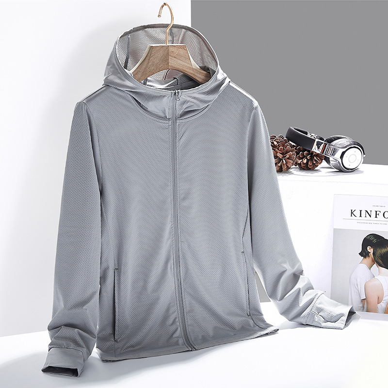 New Women's tracksuit Summer Sunscreen Quick drying Windbreaker Elastic Breathable Ice Silk Anti UV Skin Clothes