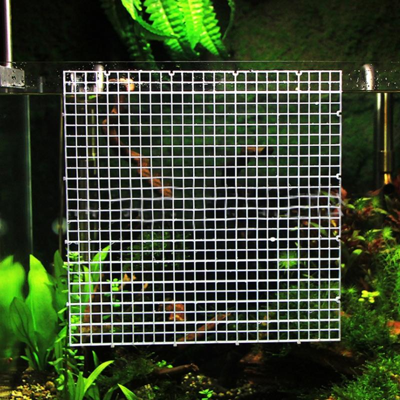 2025 New Aquarium Divider Tray Plastic Aquarium Egg Crate Light Diffuser Fish for Tank Bottom Filter Plate 12x12 Inches