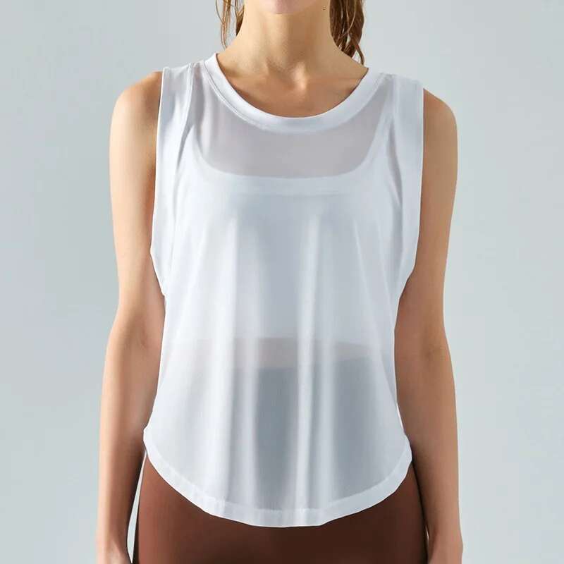 Hide Quick Cloud Dry Sports Shirts For Women XL Crop Top Breathable Plus Size Yoga T-Shirt Gym Workout Cover-Up Sleeveless Vest