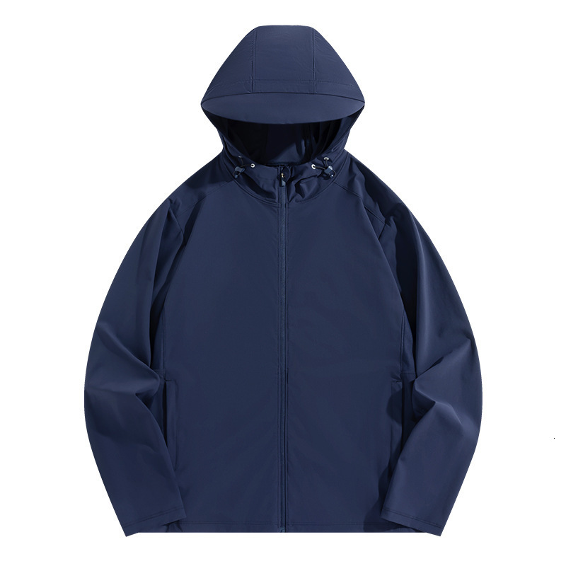 tracksuit New hooded men, with original gauze and ice sensation. Small brim sun protection women, outdoor breathable skin clothing for men