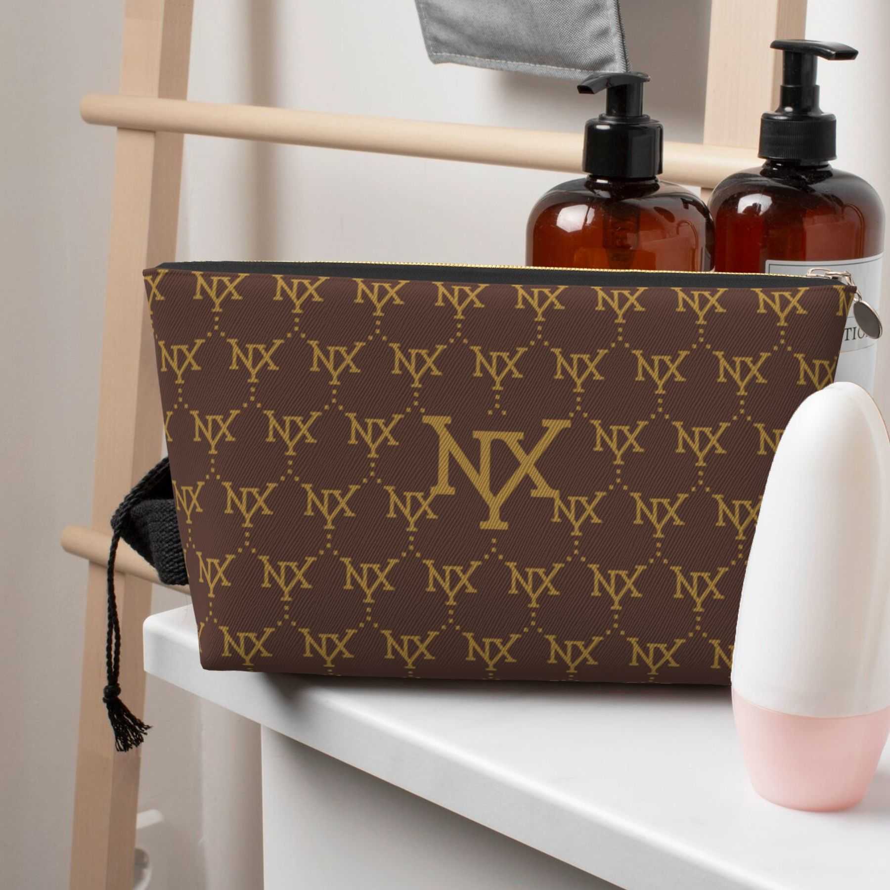 NXY Designer Bag Zipper Cosmetic Bags Luxury Bag Leather Women Makeup Bag Toiletry Cosmetics Pouch Fashion Woman Travel Make Up