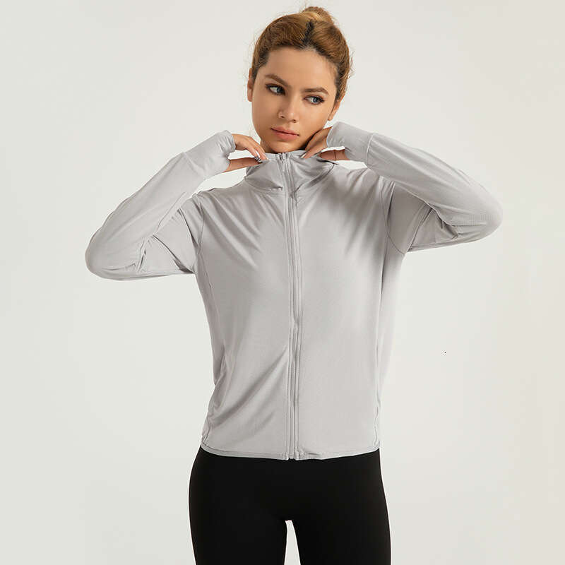 Summer New Hooded Coat For Women Outdoor Jacquard Breathable Sunscreen Clothes In The Special Zone KLMY