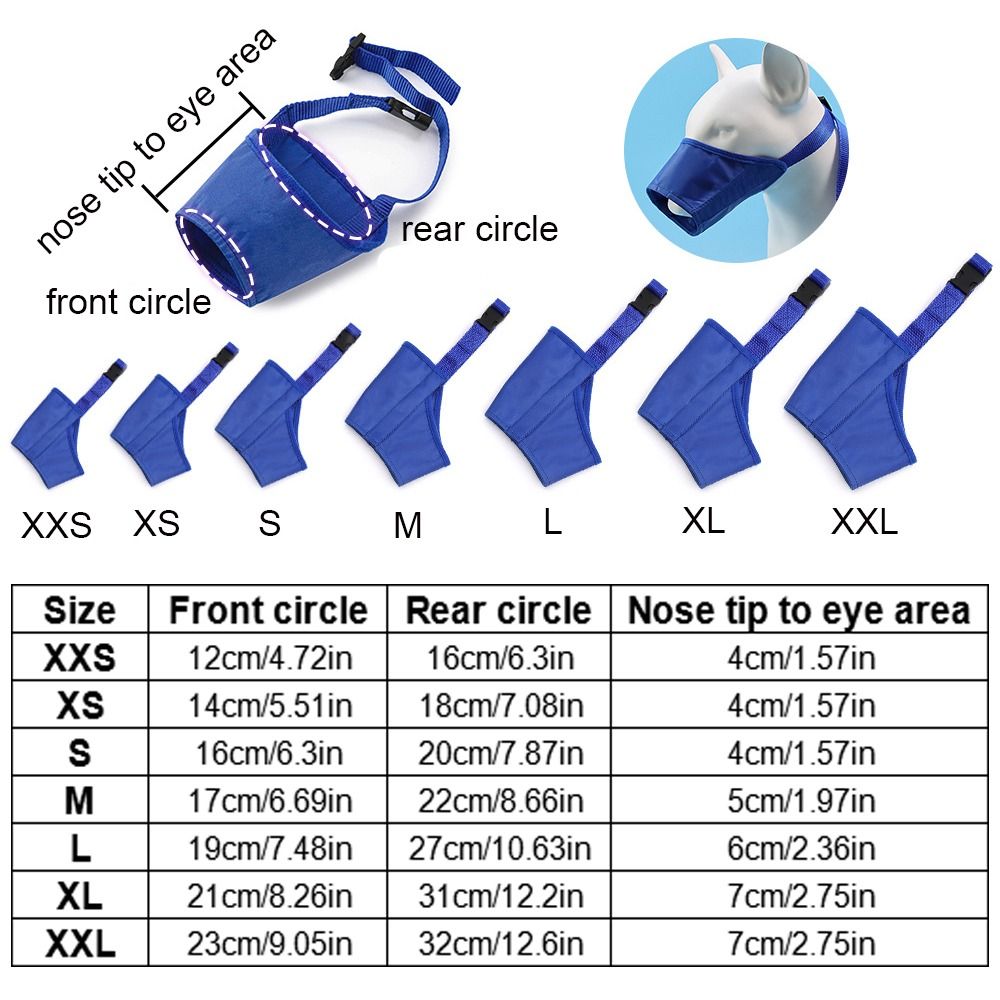 Puppy Toe Clip Adjustable Anti Bite Dogs Muzzles Polyester Breathable Dog Mouth Mask Soft Dogs Mouth Cover Anti-Licking