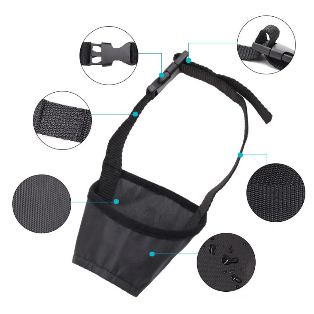 Puppy Toe Clip Adjustable Anti Bite Dogs Muzzles Polyester Breathable Dog Mouth Mask Soft Dogs Mouth Cover Anti-Licking