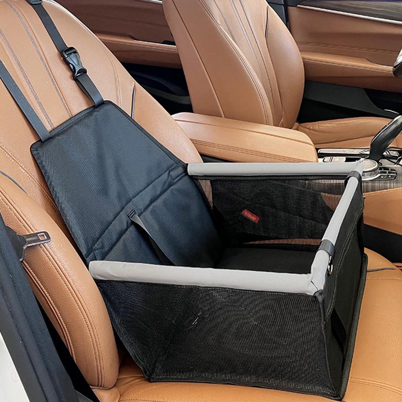 Dog Car Seat Dog Carrier Puppy Car Seat Pet Booster Car Seat Scratch Proof Durable Pet Booster Car Seat Bed With Storage Pocket