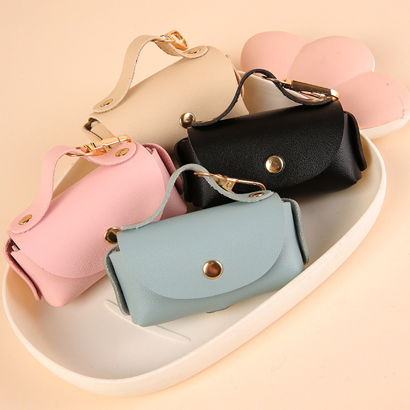 Stylish Pet Bag Holder Leather Pet Poop Bag Holder With Dispenser For Dog Bags Portable Dog Poop Bag Organizer Pet Supplies