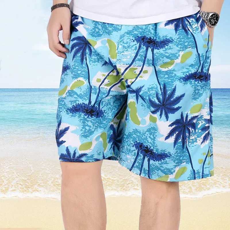 2019 Summer Swimming Shorts Mens Plus Size Floral Printed Beach Shorts Blue Borad Shorts Gym Shorts Swimming Shorts X250305