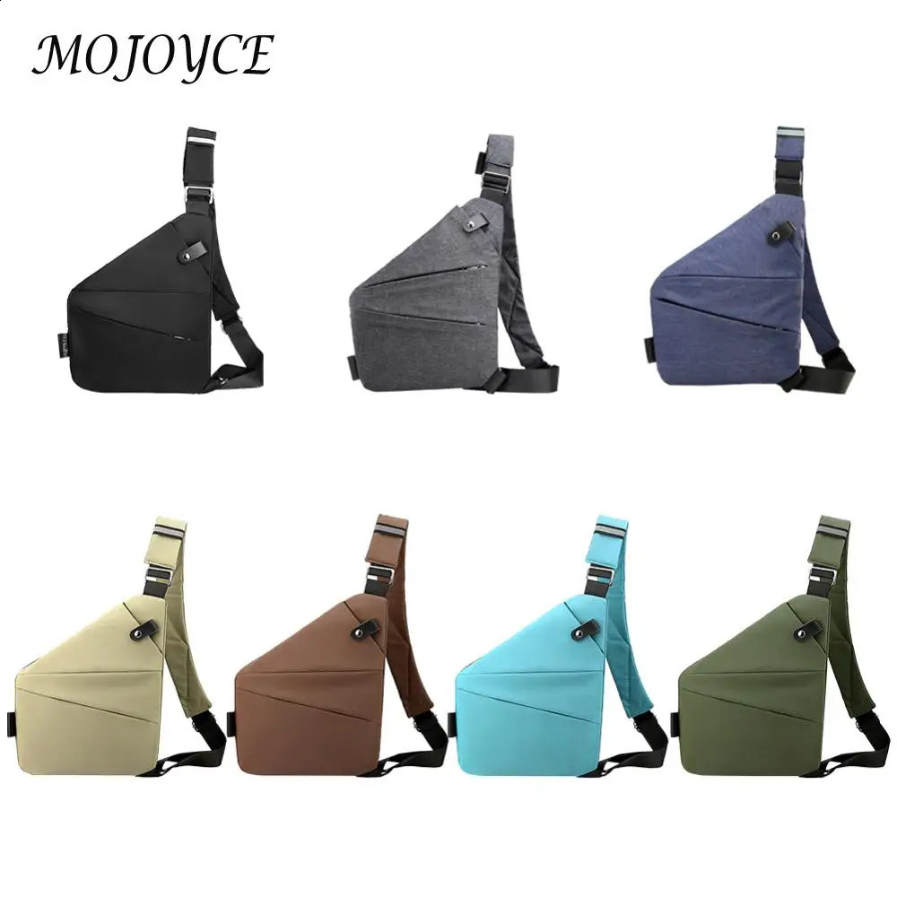 Mens Fashion Chest Bag Travel Crossbody Adjustable Strap Simple Sling Anti Theft Ergonomic Mini Shoulder 250227