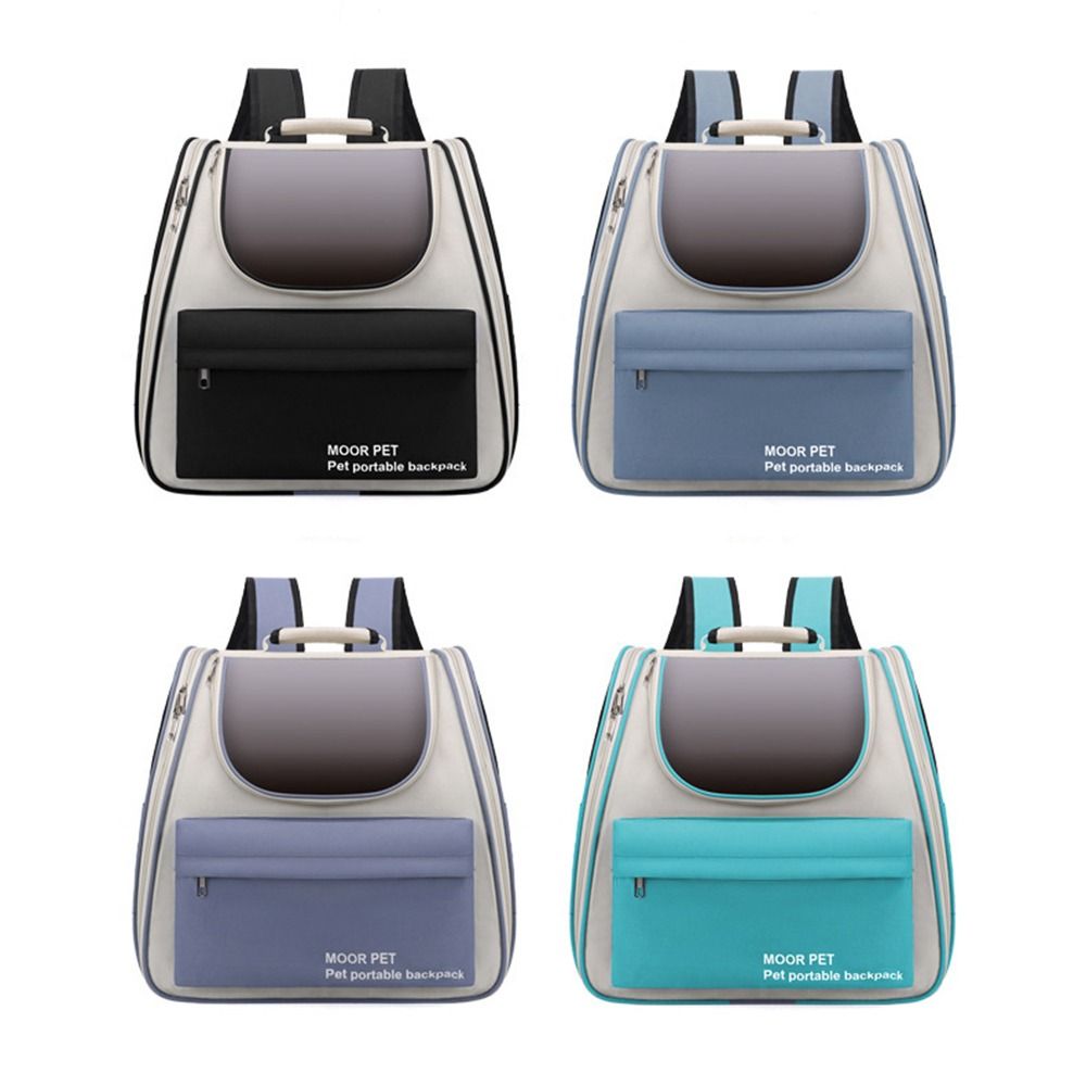 Expandable Pet Backpack Carrier Portable Breathable Dog Carrier Bag Zipper Creative Pet Carrying Backpack for Cats Puppy