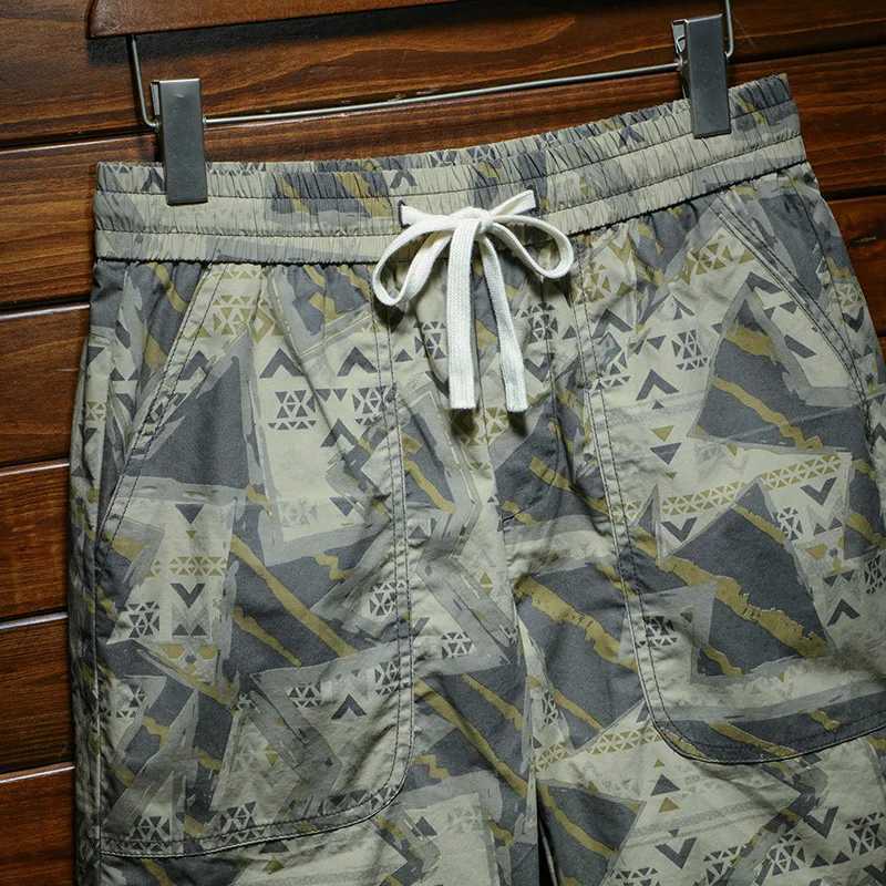 Fashionable mens beach shorts summer fashion printed sporty loose elastic cool fully matched casual outdoor shortsXJ250304