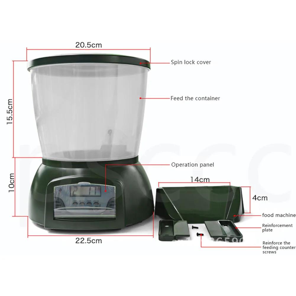 Automatic Pond Feeder Fish Food Dispenser Digital Accessories Method Timer With LCD Feeder Aquarium Aquarium