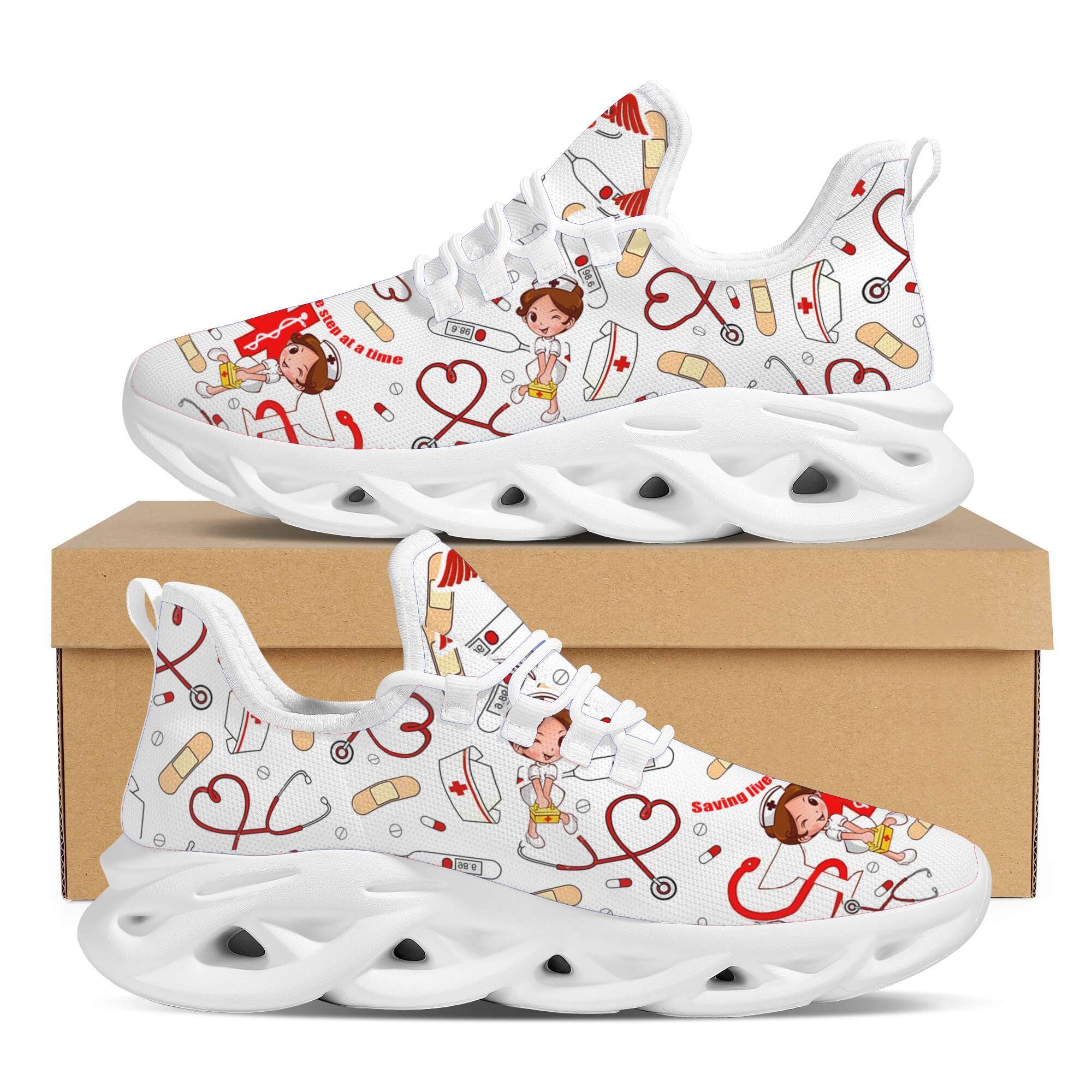 Designer shoes Women's sneakers Yikeluo with print in the range