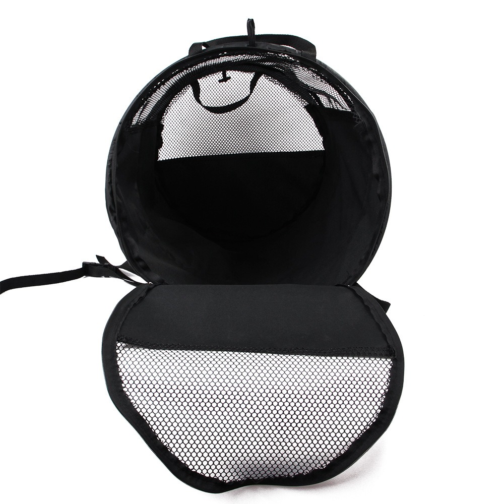 Foldable Pet Car Bag Breathable Cylindrical Dog Car Seat Carrier Wear-resistant with Safety Belt Car Rear Dog Seat Tent Outdoor