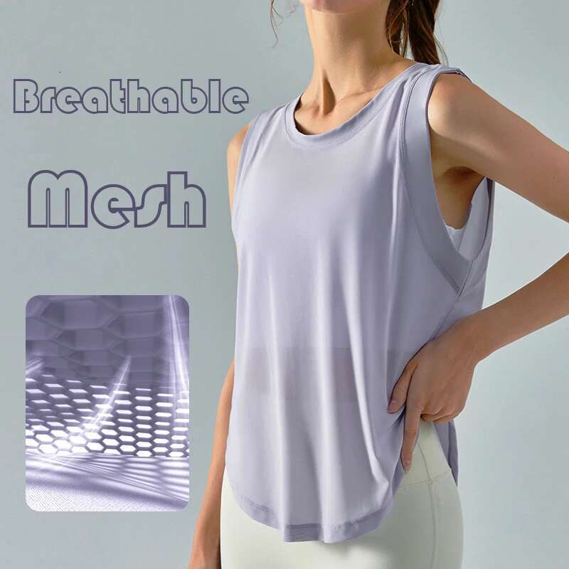 Hide Quick Cloud Dry Sports Shirts For Women XL Crop Top Breathable Plus Size Yoga T-Shirt Gym Workout Cover-Up Sleeveless Vest