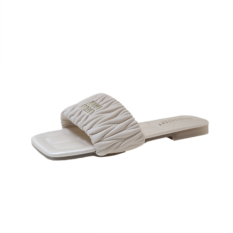 Free Shipping slides designer Slippers for womans flat sandals fashion fold slipper outdoor Indoor holiday women shoes