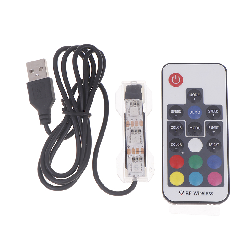 Colorful USB Aquarium Light Fish Accessory Micro Aquarium Light USB Powered Remote Control Fish LED Lamp For Landscape