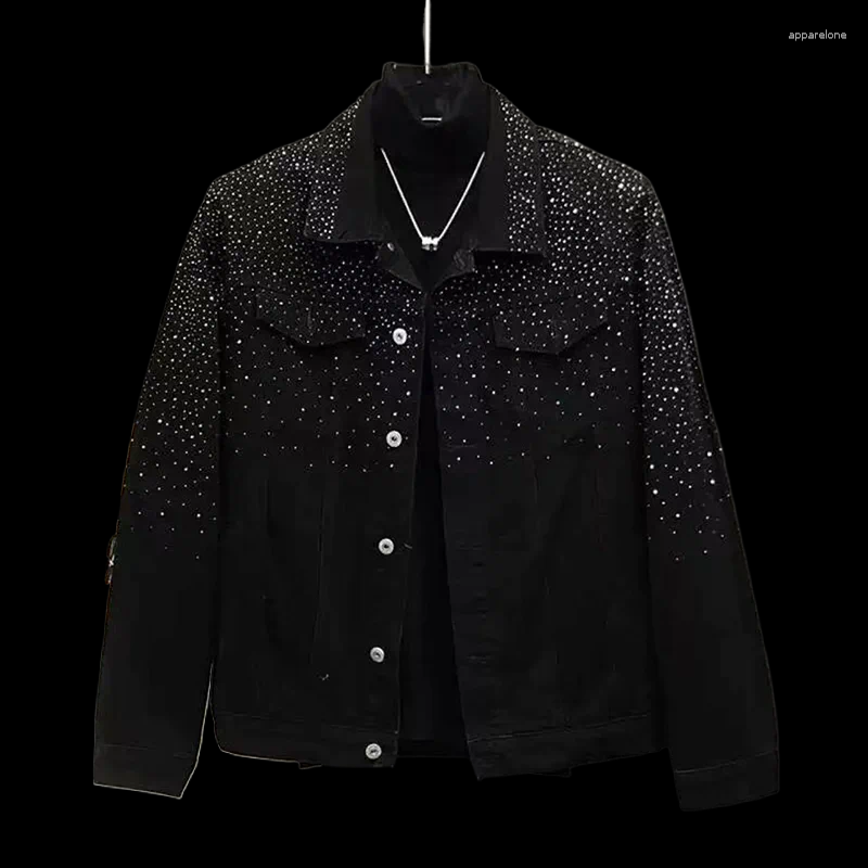 Men's Jackets Clothing Spring And Autumn High Quality Stars Drilling Jacket Fashion All-match Handsome Loose Casual