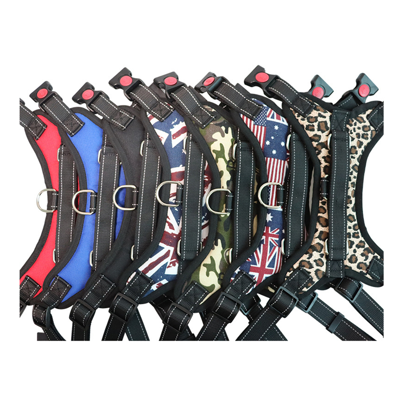 Dog Harness for Small Medium and Large Dogs, No Pull Sport Adjustable Dog Vest, Saddle Style Dog Harness with Easy Control Handle for Training Walking