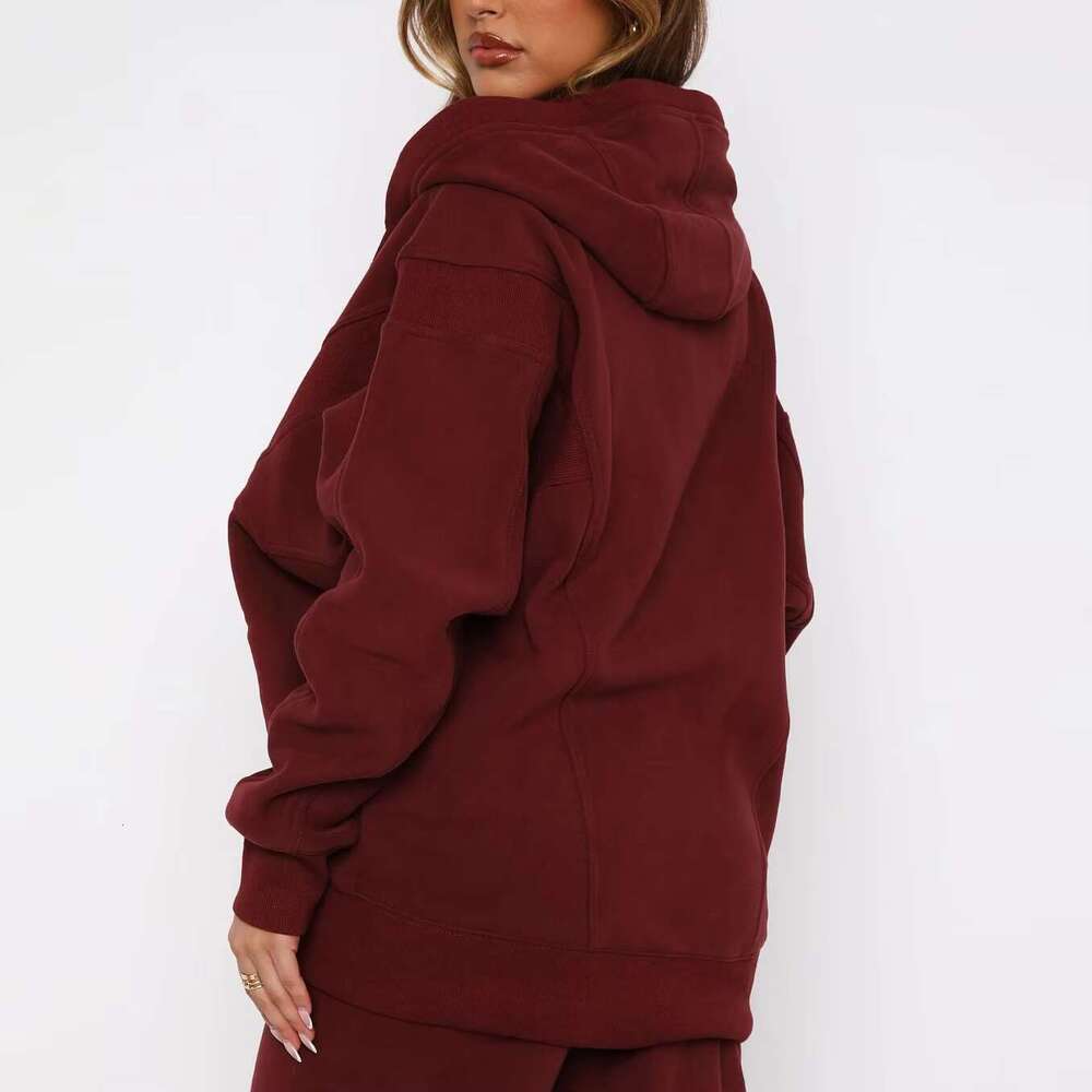 Custom Zip-Up Oversize Soft Fleece Hoodie For Women Printed Casual Winter Style With Hooded Collar Direct From Manufacturers