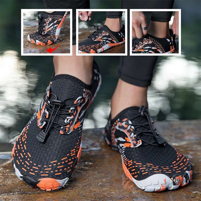 Adult Outdoor Simple Aqua Shoes Men Women Size 35-46 Comfortable Water Footwear for Beach And Pool