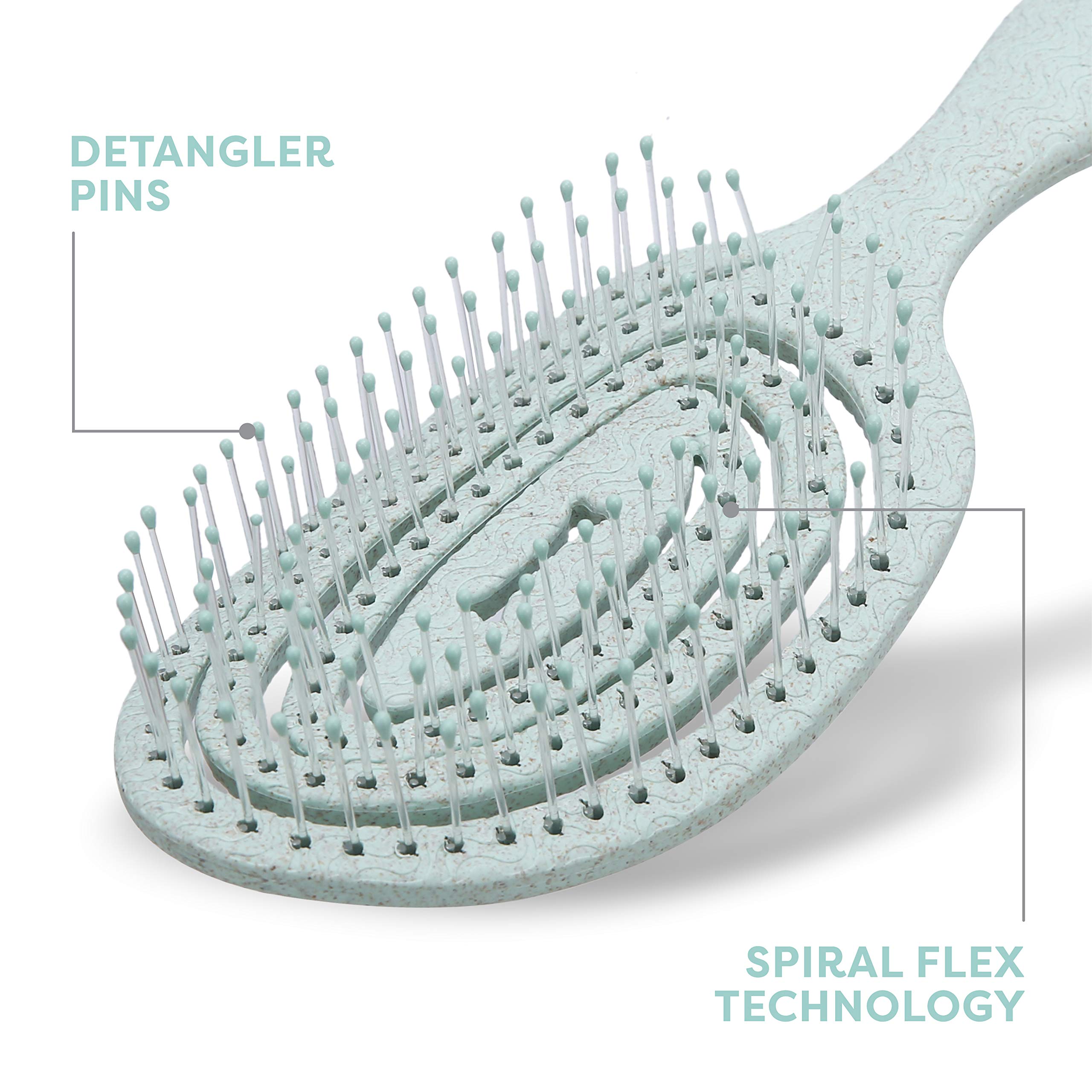 Durable and Gentle BioSilk Pin Brush for Dogs - Effective Detangler with Sturdy Ergo Handle, Ideal for All Coat Types